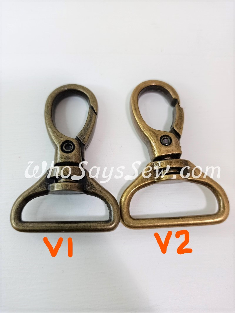 *BULK 50 pcs* Top-Quality 2cm (3/4) OR V2 2.5cm (1) Swivel Snap Hooks in  Nickel, Rose Gold(Copper), Gunmetal and Antique Brass