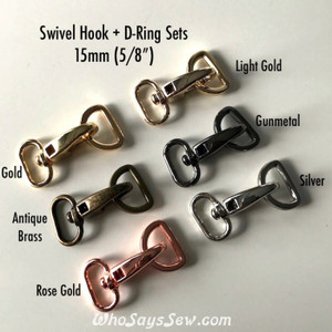 Swivel hook and d ring clearance