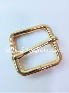 2.5cm(1") Thick Wire  Adjustable Strap Sliders in Real Gold. Tall 2.5cm(1") Internal Height. Nickel Free