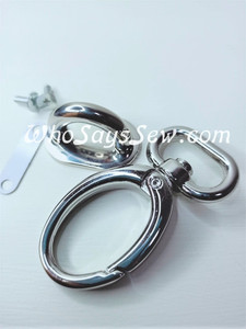 Arch Bridge Strap Connector and Swivel Hook Sets in Nickel-Free Silver