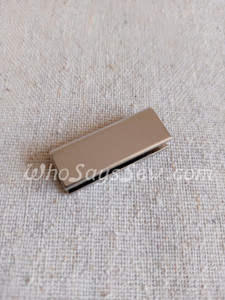 4x Straight edge 3.3cm(1 1/4") Strap Ends. Silver. Alloy Cast. High Quality. 