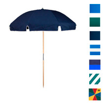 7.5 ft Heavy Duty Shade Star Steel Beach Umbrella, Ash Wood Pole, Olefin Fabric