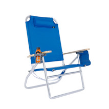 XL Reclining Tall Back - 13.5" Seat High off the Ground Heavy Duty Beach Chair for Adults 300 lbs Capacity with Cup Holder