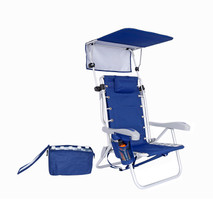 Ultimate Backpack Beach Chair with Canopy, 11" Seat Height, 5 Reclining Pos.