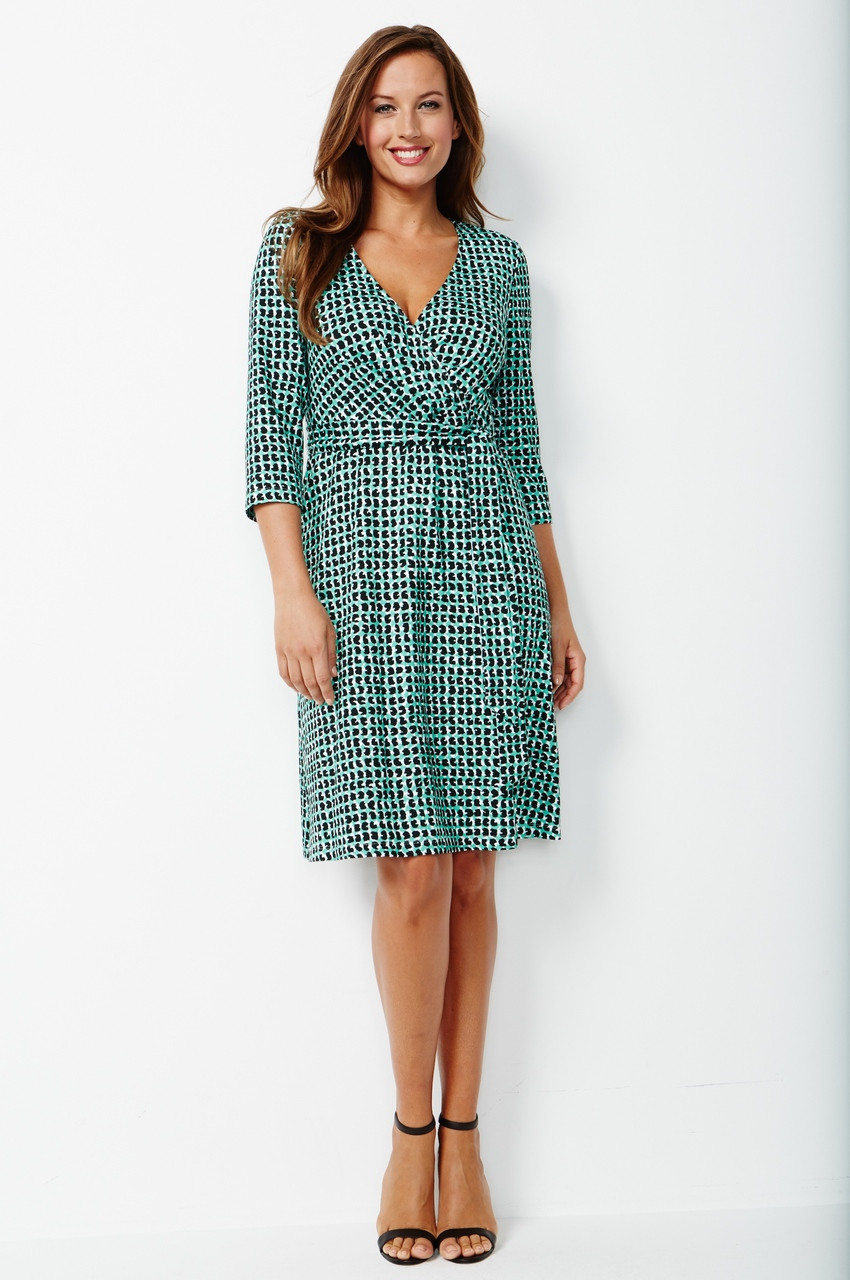 mint green wrap dress