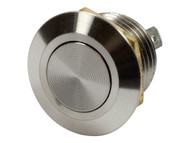 Mitec 12mm Stainless Steel PushButton Switch Flat Top
