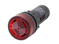 ATI 22mm Red LED Flashing Buzzer Pilot Panel Indicator Light