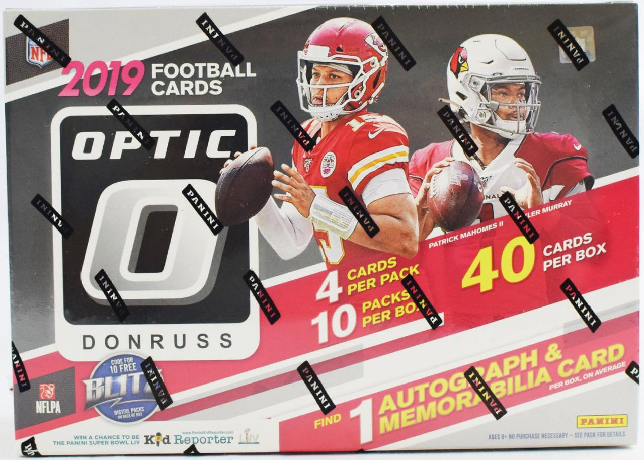 2019 Panini Donruss Optic Football Hobby Collector Box The