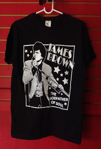  James Brown Godfather of Soul T-Shirt in Black