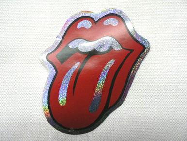 Rolling Stones Hologram Glitter Tongue Sticker