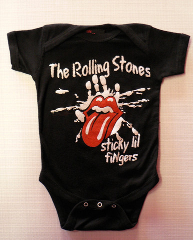 Rolling Stones Sticky Fingers Baby Onesie