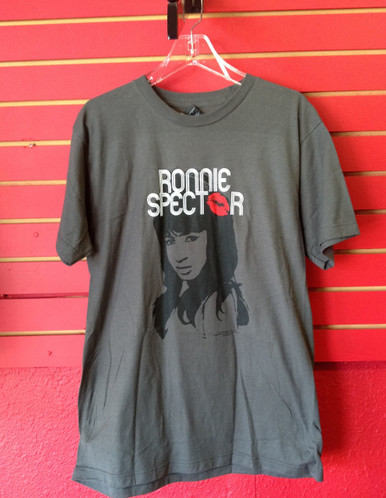 Ronnie Spector Kiss T-Shirt in Dark Grey