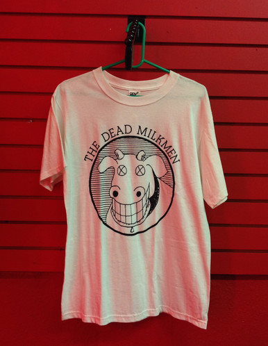 The Dead Milkmen Cow Logo T-Shirt in White