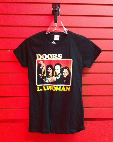 The Doors L.A. Woman Girls Cut T-Shirt in Black