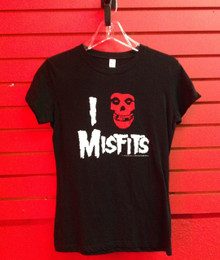 The Misfits I Heart Misfits Girls Cut T-Shirt