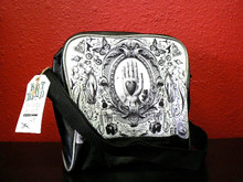 Gothic Black Victorian Heart in Hand Lunch and Liberty Shoulder Bag 
