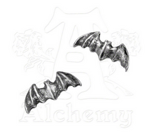Alchemy of England English Pewter Bat Stud Earrings