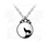 Alchemy of England Full Moon Wolf Pendant Necklace