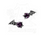 Alchemy of England Matins Purple Crystal Bat Wing Earrings