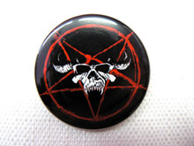 Glenn Danzig Skull Logo and Pentagram Pin