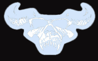 Danzig Skull Logo Clear / White Decal Sticker