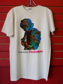 New Order - Technique Album Cover T-Shirt in Off-White 