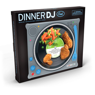 Dinner DJ Record Turntable Child's Dining Set