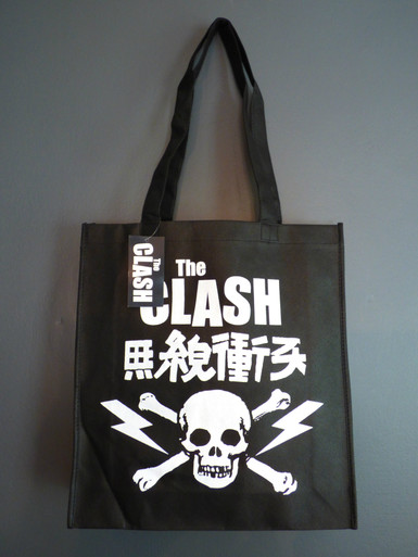 The Clash Skull Logo Eco Friendly Reusable Grocery Tote Bag