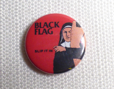 Vintage Early 90s Black Flag - Slip It In Album (1984) Pin / Button / Badge