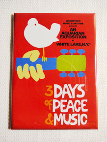 Woodstock Concert Poster Magnet