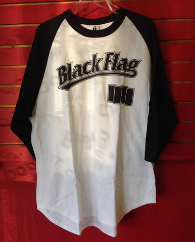 Black Flag Baseball T-Shirt - Size XL