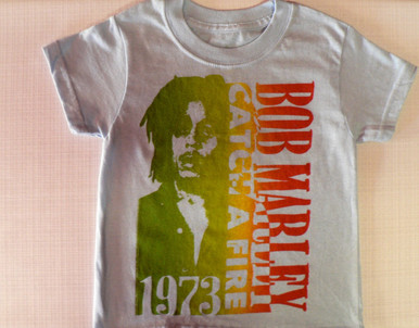 Bob Marley 73 T-Shirt in Light Blue