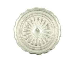Gem Rays Matte Silver Metal Buttons - 21mm - 13/16 inch