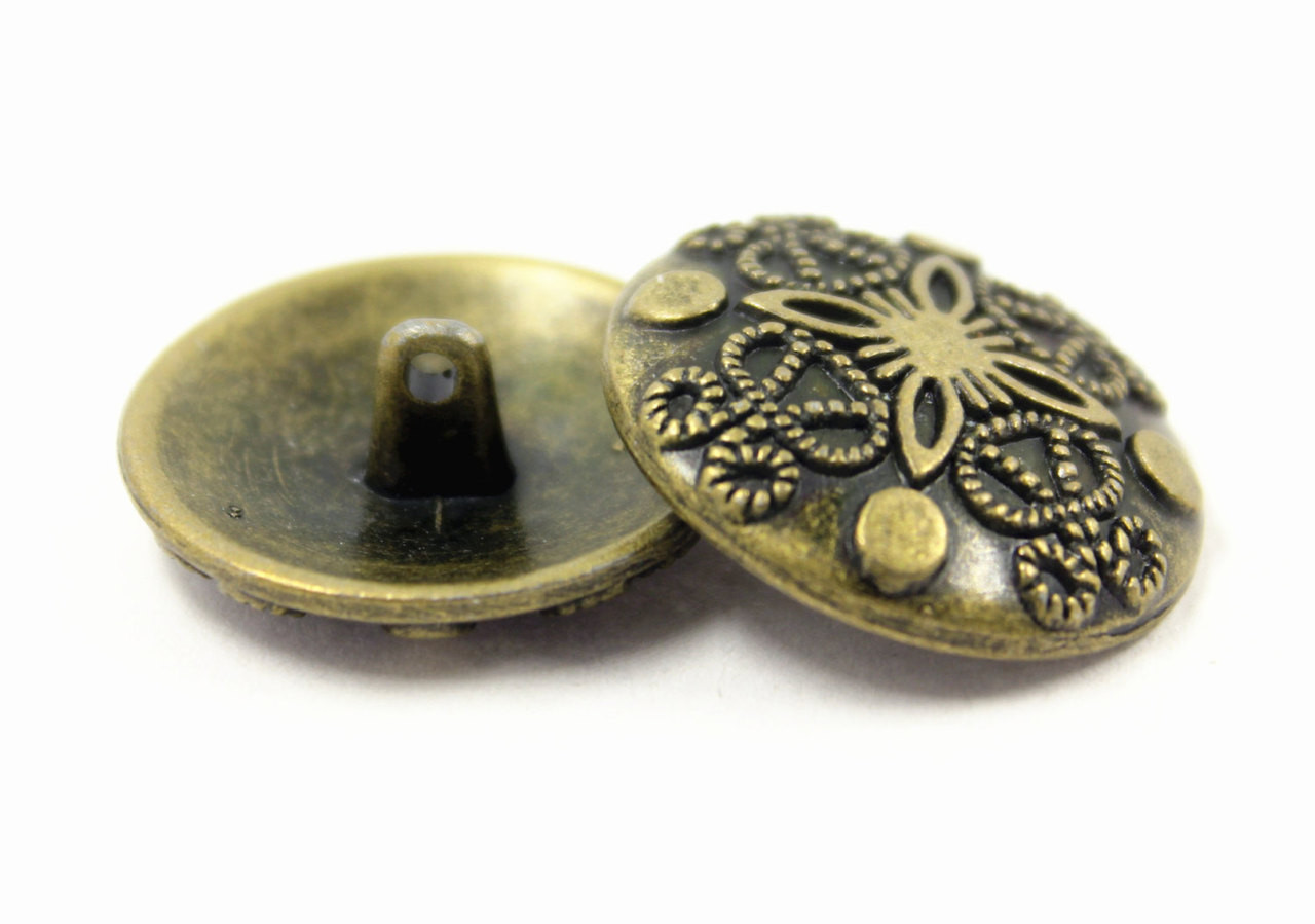 Bronze 3/8 Shank Buttons | Pack of 10