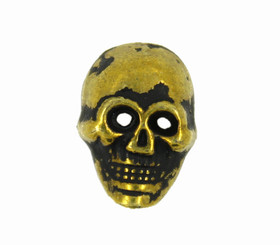 Retro Gold Skull Shaped 2 holes Button - 13mm - 5/8 inch
