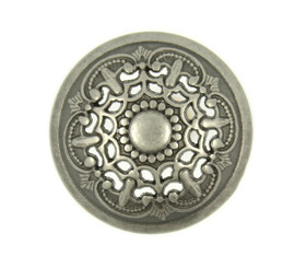 Nickel Silver Medieval Filigree Domed Metal Shank Buttons - 22mm - 7/8 inch