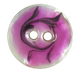 Random Latte Art Style Purple Enamel Shell Buttons - 15mm - 5/8 inch