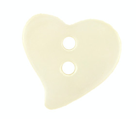 Tail Heart Shell Buttons - 15mm - 5/8 inch
