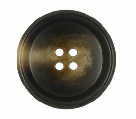 Marble Taxture Concave Brown Resin Buttons - 34mm - 1 5/16 inch