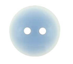 Baby Blue Polyester Buttons - 13mm - 1/2 inch