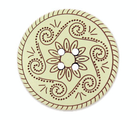 Celtic Swirls Wooden Buttons - 30mm - 1 3/16 inch