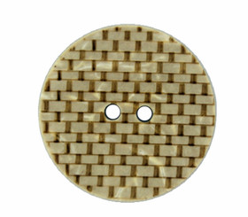 Brick Lattice Wooden Buttons - 25.5mm - 1 inch