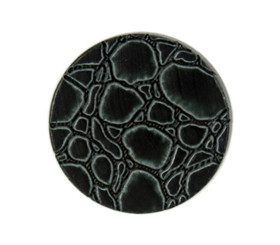 Stone Bump Texture Black Wooden Shank Buttons - 18mm - 11/16 inch