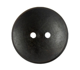 Concave Dark Brown Wooden Buttons - 40mm - 1 9/16 inch