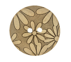 Vibrant Daisy Picture Wooden Buttons - 38mm - 1 1/2 inch