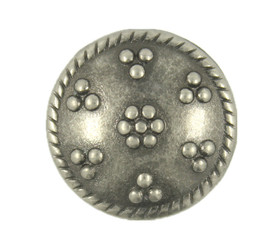 Scattered Bubbles Nickel Silver Metal Shank Buttons - 18mm - 11/16 inch
