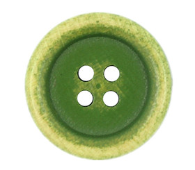 Retro Brushed Effect Lime Green Wooden Buttons - 21mm - 13/16 inch