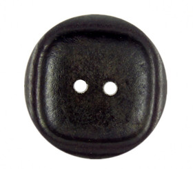 Square Edge Brown Wooden Buttons - 25.5mm - 1 inch