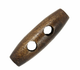 Brown Wopden Toggles - 34mm - 1 5/16 inch