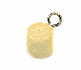 Cube Wooden Shank Buttons - 11mm - 7/16 inch